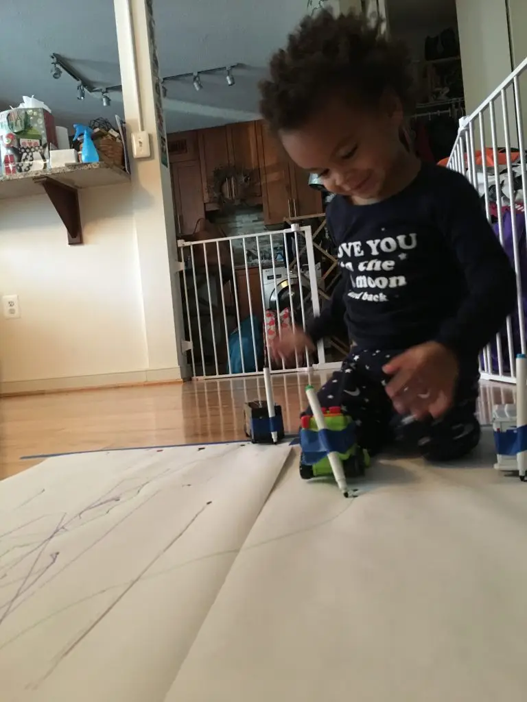Trucks + Markers = Moving Art!