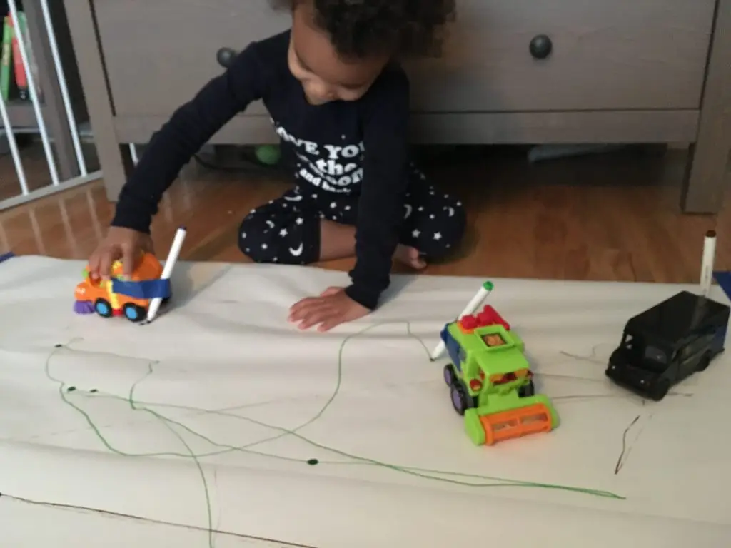 Trucks + Markers = Moving Art!