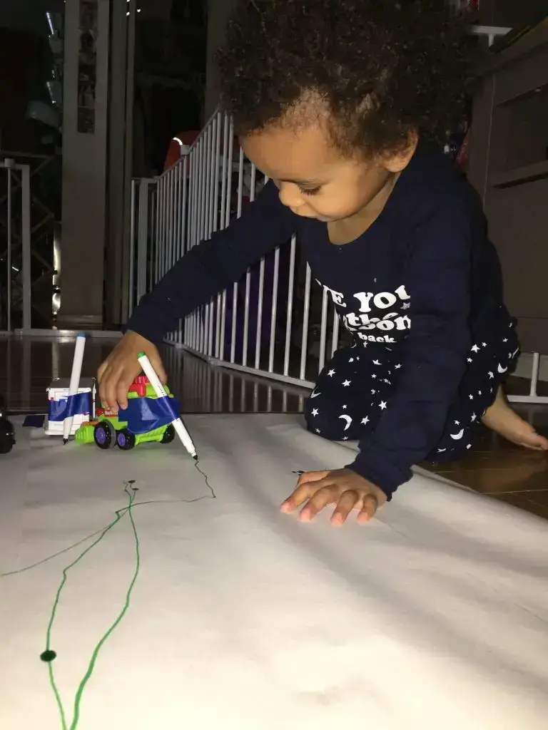 Trucks + Markers = Moving Art!